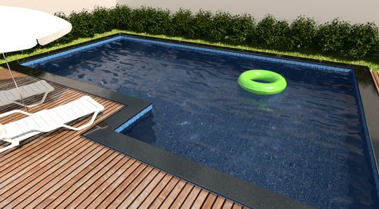 Piscina sem custica